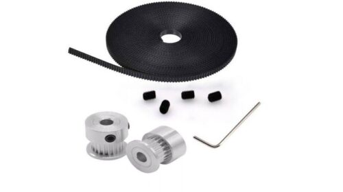 GT2 Belt open timing belt 2mtr with 2PCS X GT2 Pulley (20 Teeth) For 3d printer