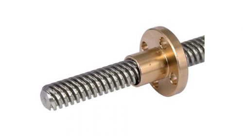 300 mm Trapezoidal Lead Screw 8mm Thread 2mm Pitch Lead Screw with Copper Nut