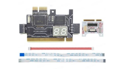 TL611-Pro Diagnostic Card with MINI PCI-E & A-DEBUG – Desktop PCI, PCI-E, Notebook & Apple PC LPC Debugging