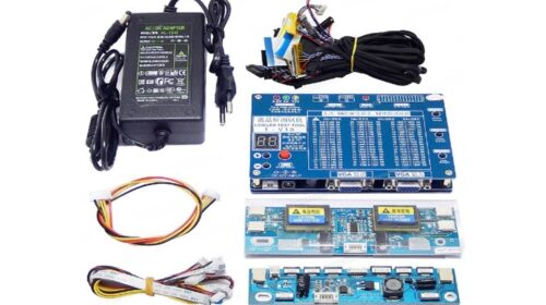 T-V18 LED/LCD Screen Tester – Supports 7"-84" Panels, Voltage Transformer Board & 14-LVDS Interface