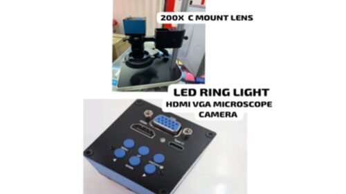 Microscope with 120X Mount Lens and 13MP Camera