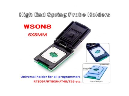 XGecu QFN8 WSON8 DFN8 8*6 adapter for SPI NAND NOR Flash MLF8 MLP8 SON8 with High-end Spring Probe