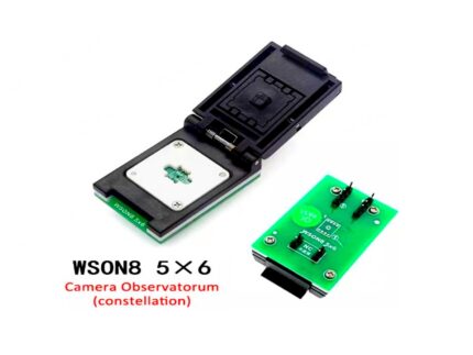 XGecu QFN8 WSON8 DFN8 6*5 adapter for SPI NAND NOR Flash MLF8 MLP8 SON8 with High-end Spring Probe
