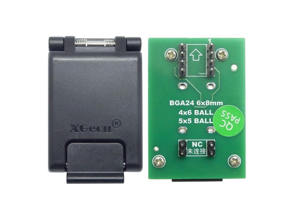 Slide4 XGecu BGA24-DIP8 6×4 & 5×5 Adapter for SPI NAND NOR Flash - Image 1